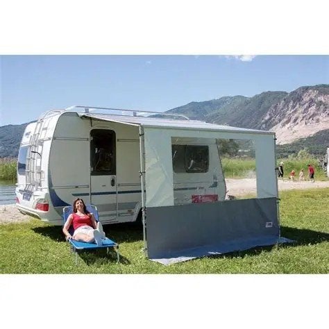 Fiamma voorwand  luifel ((Side W pro F35), Caravans en Kamperen, Ophalen, Zo goed als nieuw, PVC, Fiamma