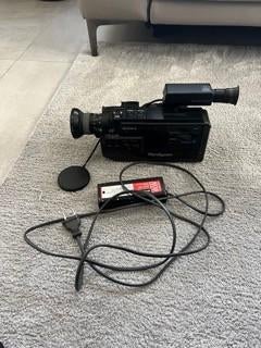 Sony Handycam CCD-V50E compleet vintage-pakket, 20x of meer, Ophalen of Verzenden, Sony, Externe microfoon