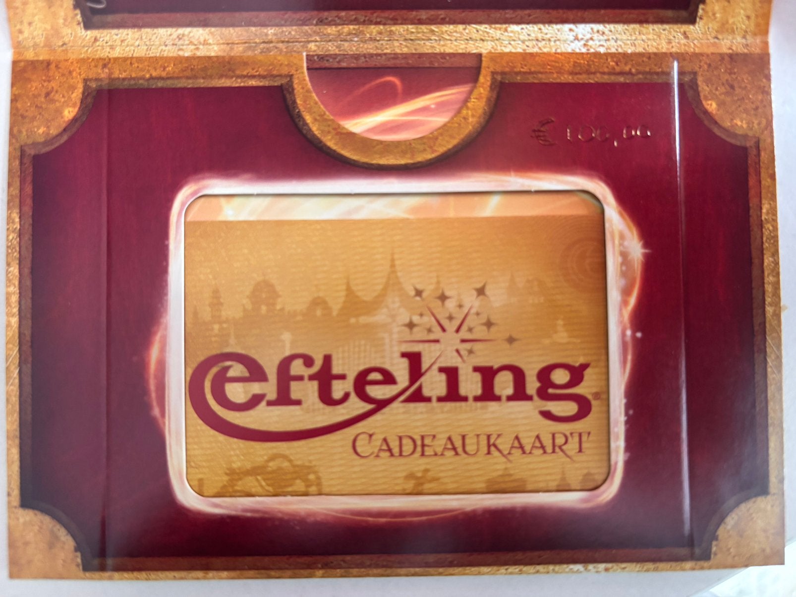 Efteling cadeaukaart, Eén persoon, Cadeaubon