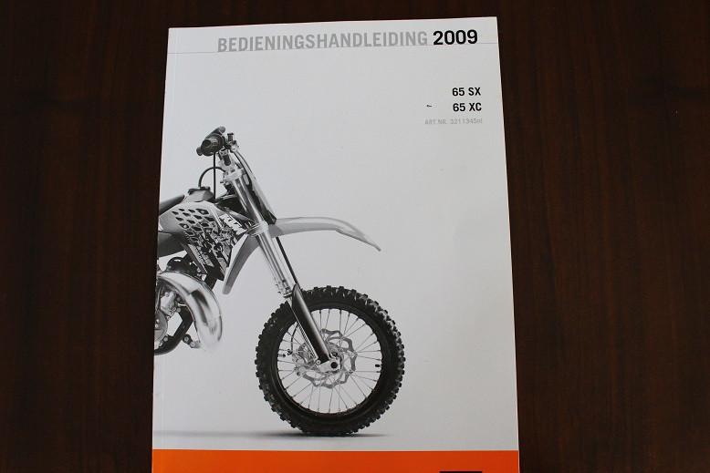 KTM 65SX XC 2009 bedieningshandleiding instructie boek 65 SX, Motoren, Ophalen of Verzenden, Overige merken