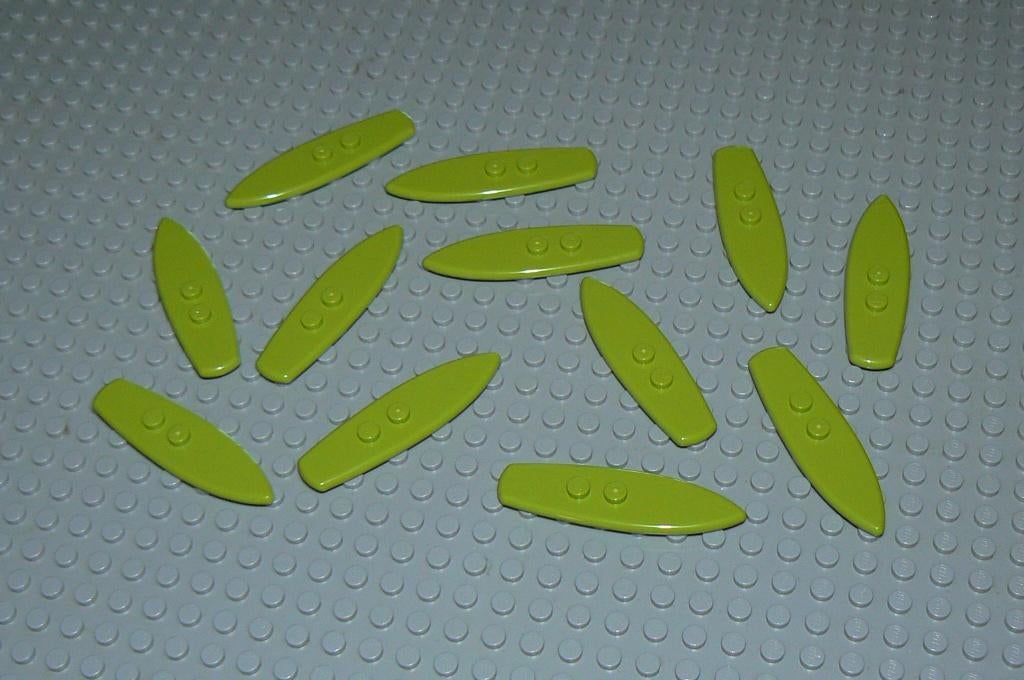 L1252 Surfplank lime 12 st., Ophalen of Verzenden, Nieuw, Losse stenen, Lego