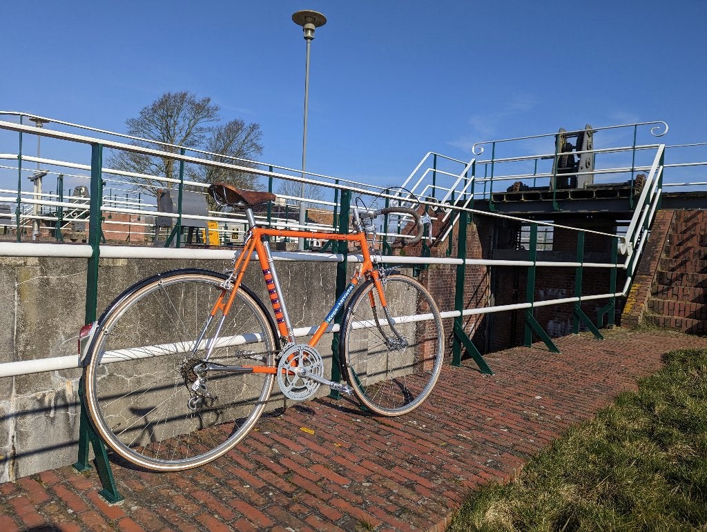Koga Miyata Road (Gents) Touring 61cm 1975 met Brooks zadel, Fietsen en Brommers, Ophalen, Gebruikt, Velgrem, Koga Miyata