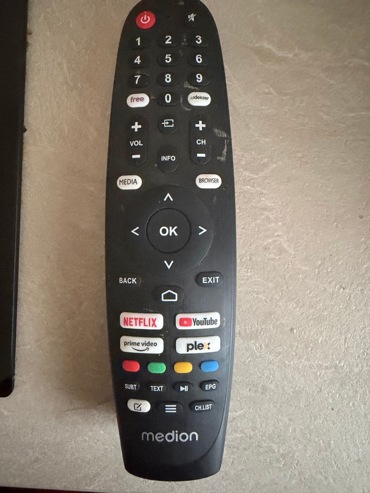 Medion afstandsbediening voor Smart TV, Ophalen of Verzenden, Gebruikt, Origineel, Tv