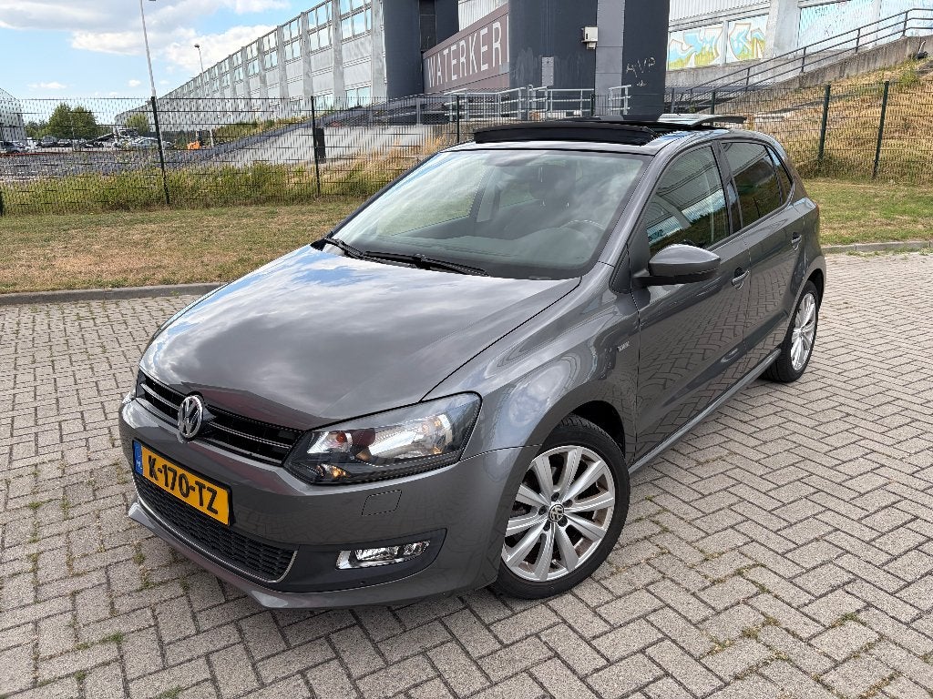 Volkswagen Polo 1.2 TSI DSG Pano Apple Carplay 2014 Grijs, Auto's, Stof, 40 €/maand, 4 cilinders, Particulier