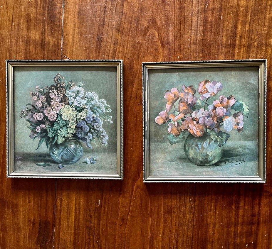 Bloemen stillevens, Antiek en Kunst, Kunst | Schilderijen | Klassiek, Ophalen of Verzenden