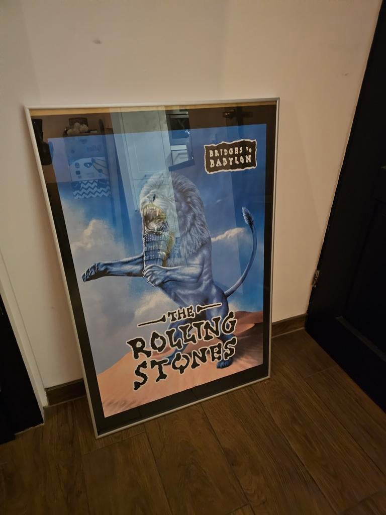 Rolling Stones poster, Ophalen, Kunststof, Minder dan 50 cm, Minder dan 50 cm