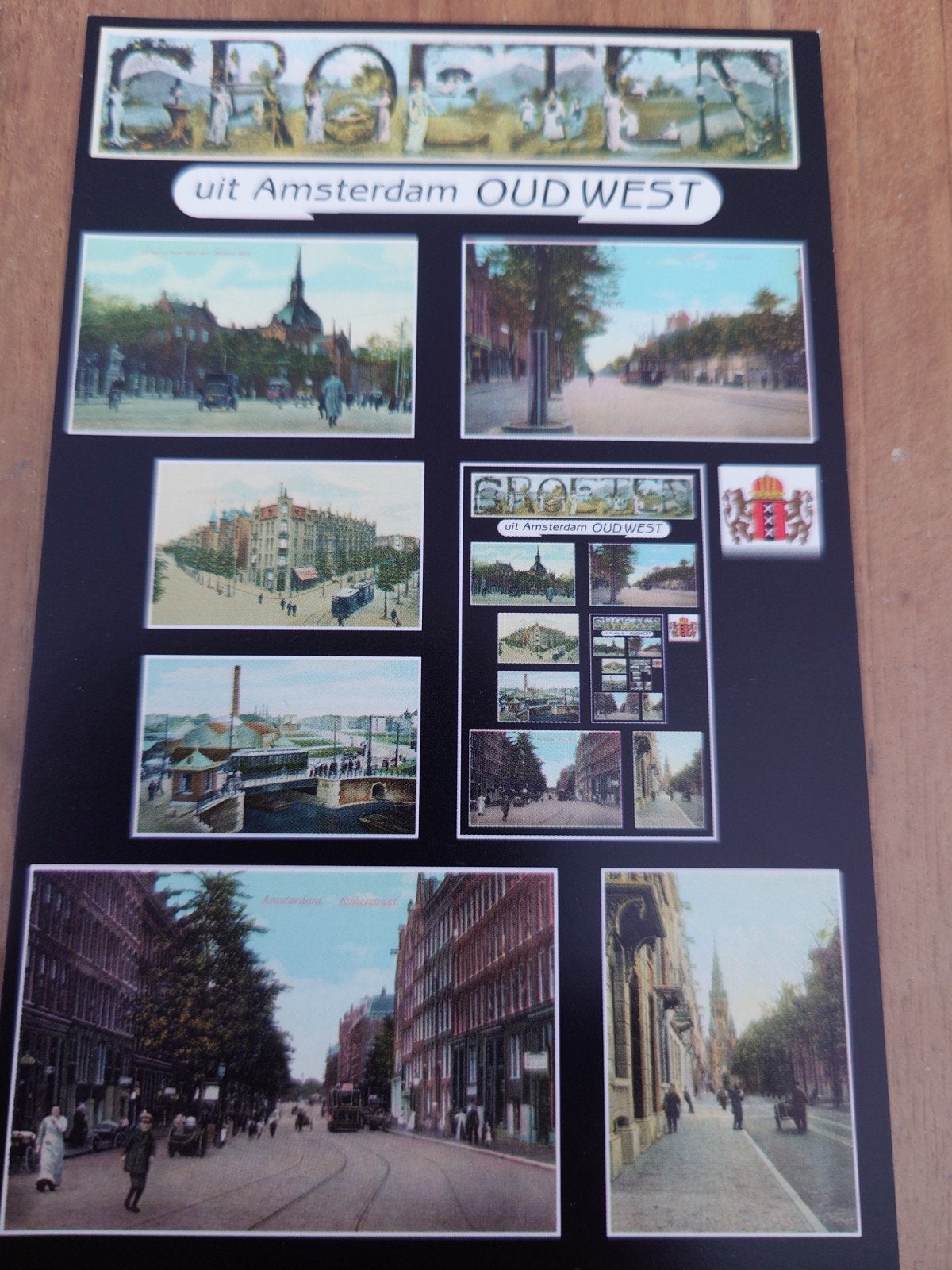 Ansichtkaart Groeten uit Amsterdam Oud-West, Verzamelen, Ophalen of Verzenden, Voor 1920, Ongelopen, Noord-Holland