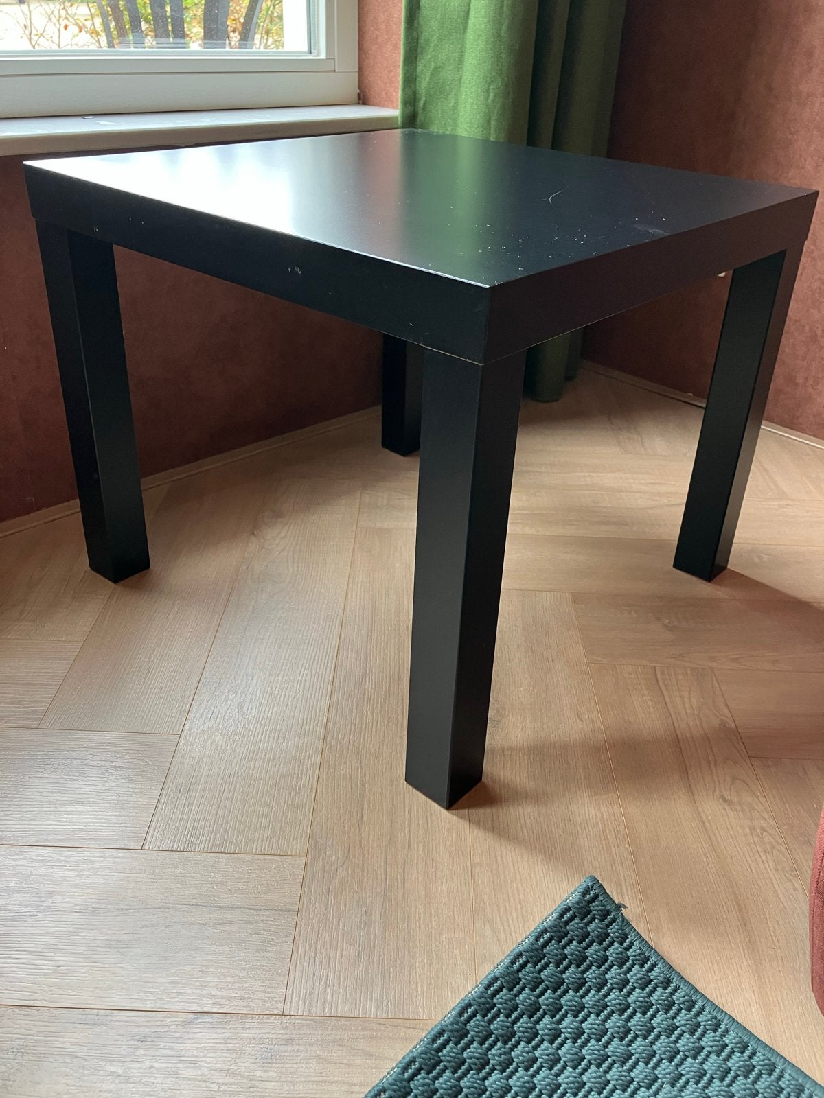 IKEA LACK bijzettafel - Zwart, Huis en Inrichting, Tafels | Bijzettafels, Ophalen, Minder dan 45 cm, Gebruikt, Vierkant