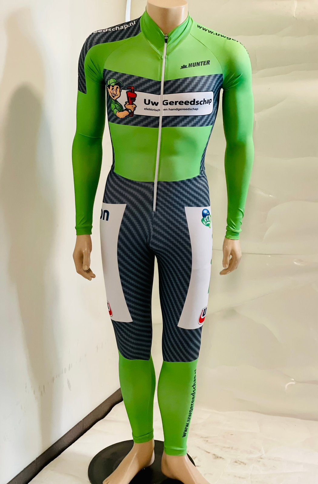 Schaatskleding schaatspak snelpak marathonpak maat M Hunter, Sport en Fitness, Schaatsen, Ophalen of Verzenden, Zo goed als nieuw