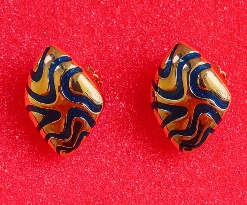 Top design, vintage Pierre Balmain oorclips, Ophalen of Verzenden, Zo goed als nieuw, Goud, Overige materialen