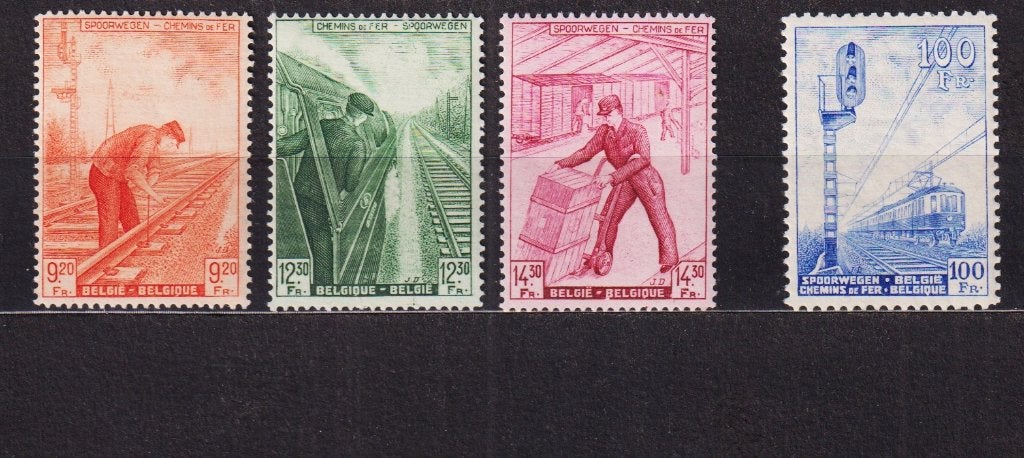 België Spoorwegzegels 1942 TR260-TR263 **, Ophalen, Postfris, Treinen, Postfris