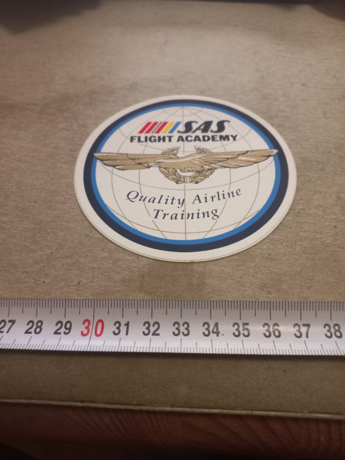 SAS Flight Academy 'Quality Airline Training' sticker, Verzamelen, Ophalen of Verzenden, Zo goed als nieuw, Overige typen