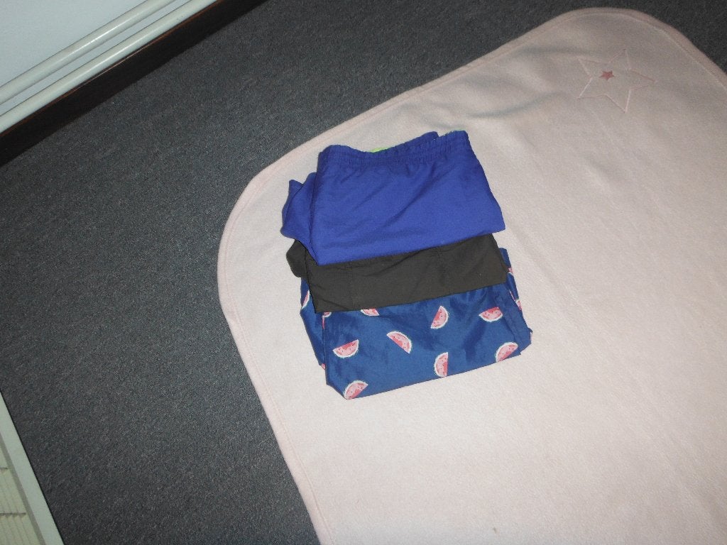 3 korte broeken voor €7,50, Ophalen of Verzenden, Zo goed als nieuw, Maat 48/50 (M), Blauw