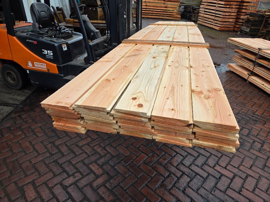 36 m2 Douglas Zweeds rabat - € 2,70 per meter - nr: TP150, Ophalen, Nieuw, 250 cm of meer, Planken