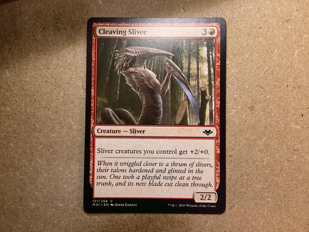 1x Cleaving Sliver [121/254] (Near Mint), Ophalen of Verzenden, Zo goed als nieuw, Losse kaart