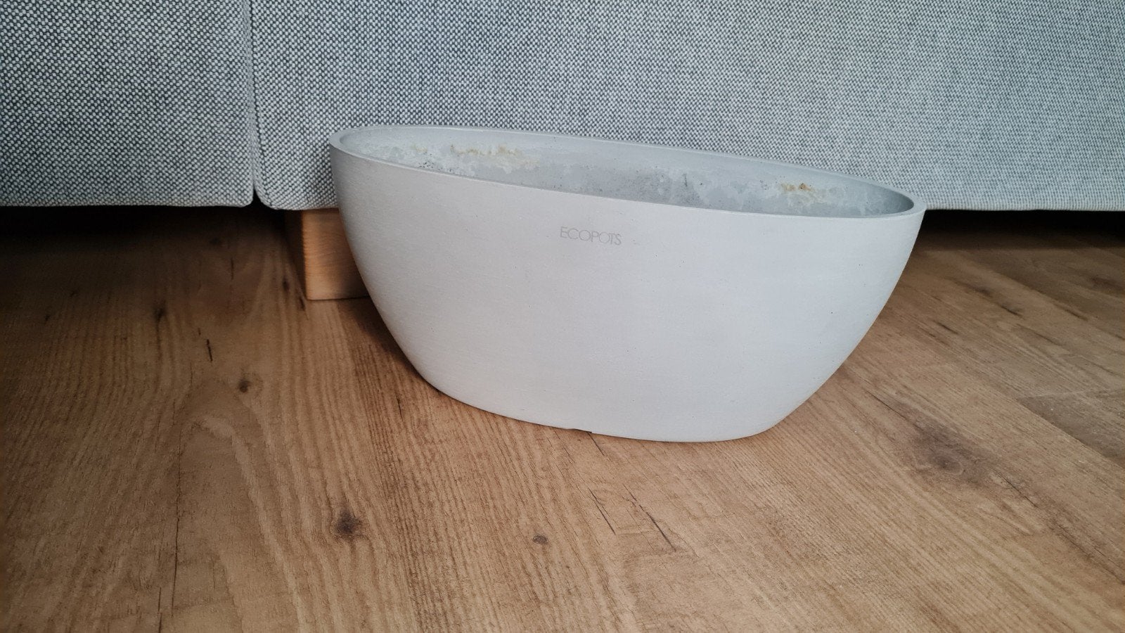 ECOPOTS Sofia bloempot - Grijs, 30x12x13.5cm, Ophalen, Kunststof, Gebruikt, Rond