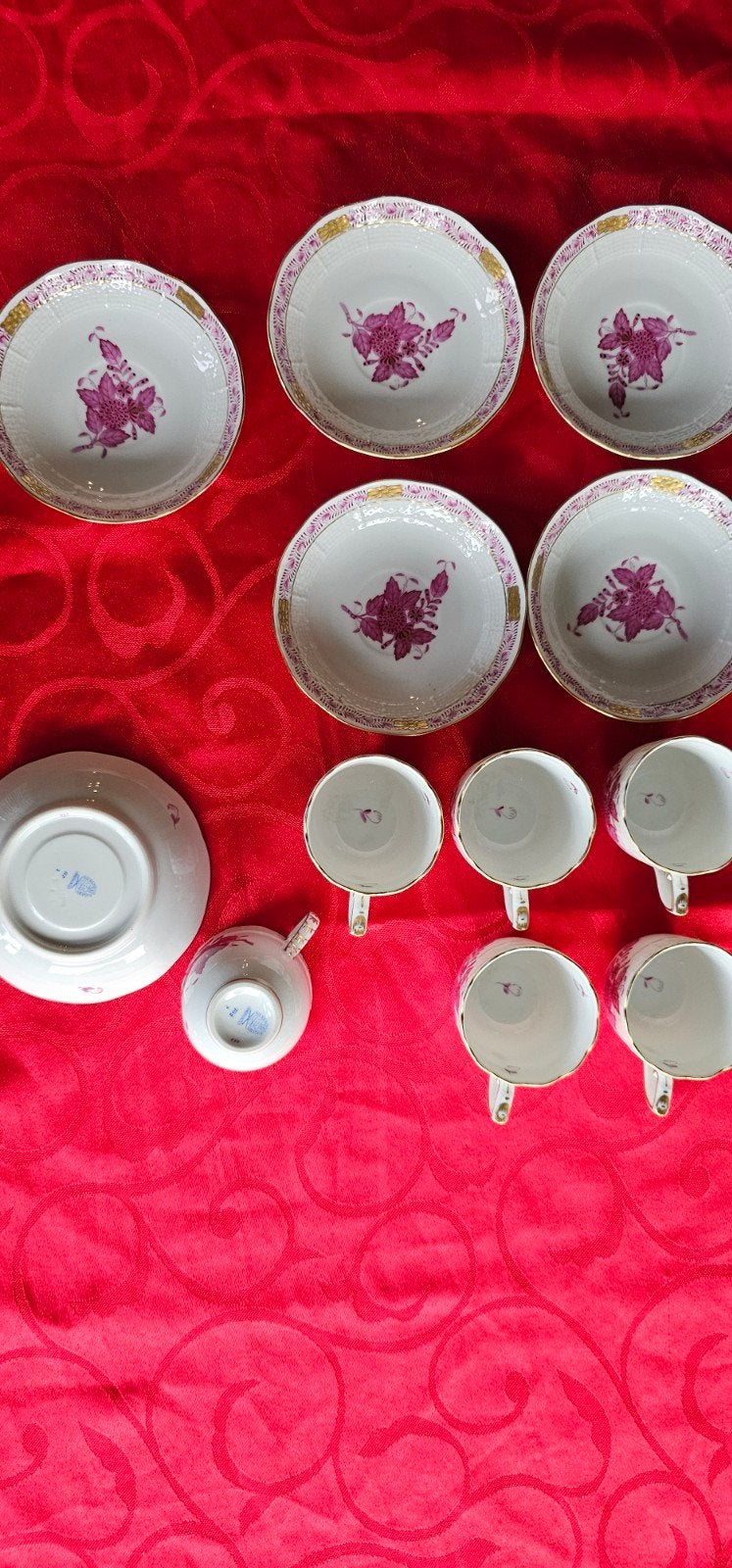 Prachtig Herend Espresso Servies - 6 Delig, Ophalen