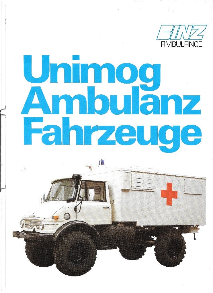 MERCEDES UNIMOG BINZ-ambulance, Boeken, Ophalen of Verzenden, Zo goed als nieuw, Mercedes