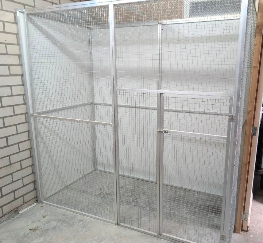 Prachtige voliere van aluminium panelen, Dieren en Toebehoren, Vogels | Hokken en Kooien, Ophalen, Aluminium, Volière