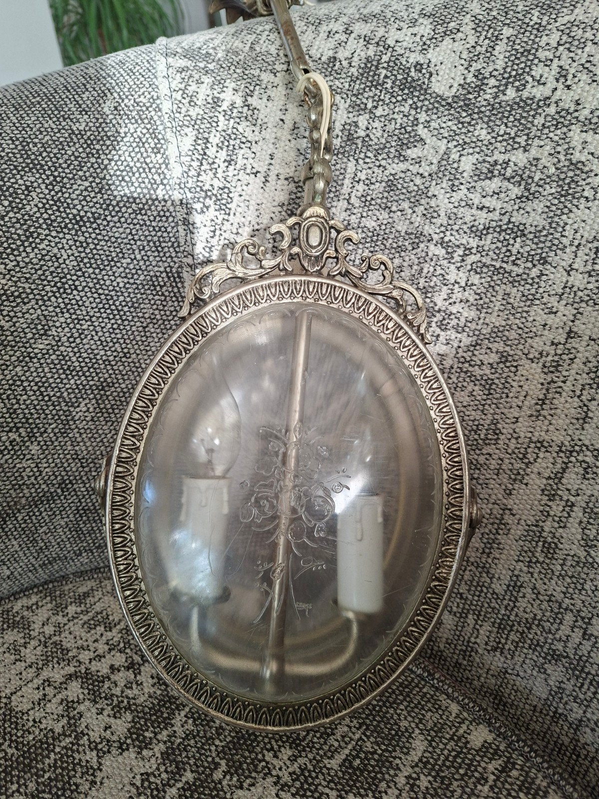 Prachtige Vintage Hollywood Regency Hanglamp (Jaren '60) – O, Ophalen of Verzenden