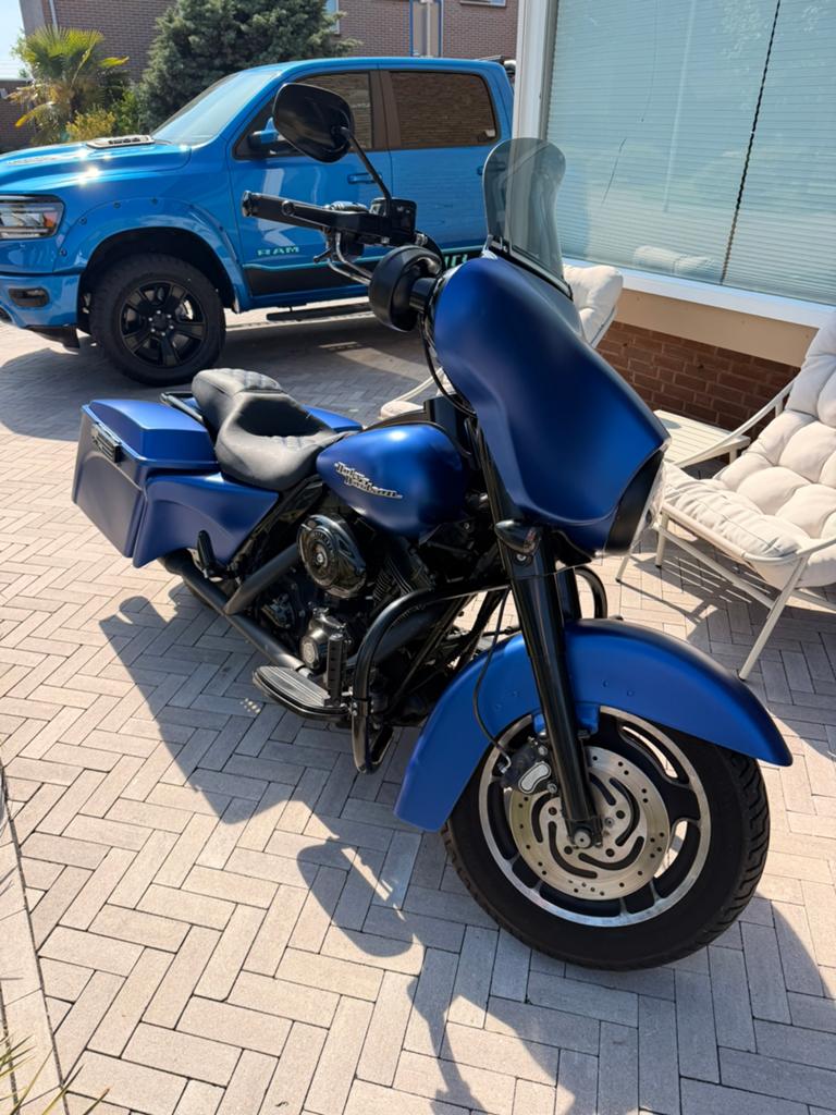 Harley Davidson Street Glide Lage KM, Vol Extra's, 2 cilinders, Gebruikt, Particulier, Meer dan 35 kW