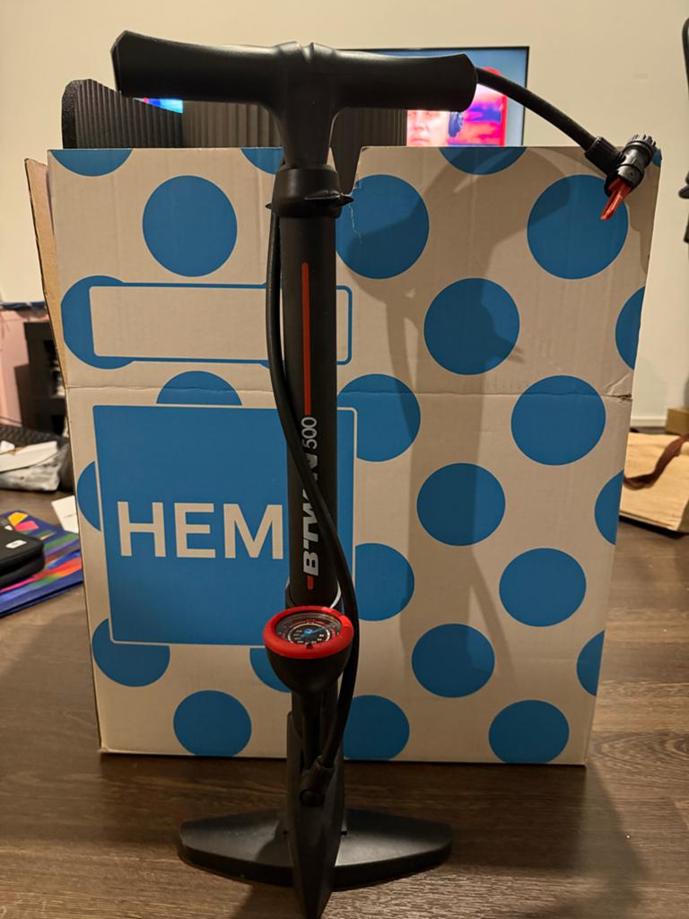 B'Twin 500 Fiets Pomp met Drukmeter, Ophalen, Drukmeter, Gebruikt