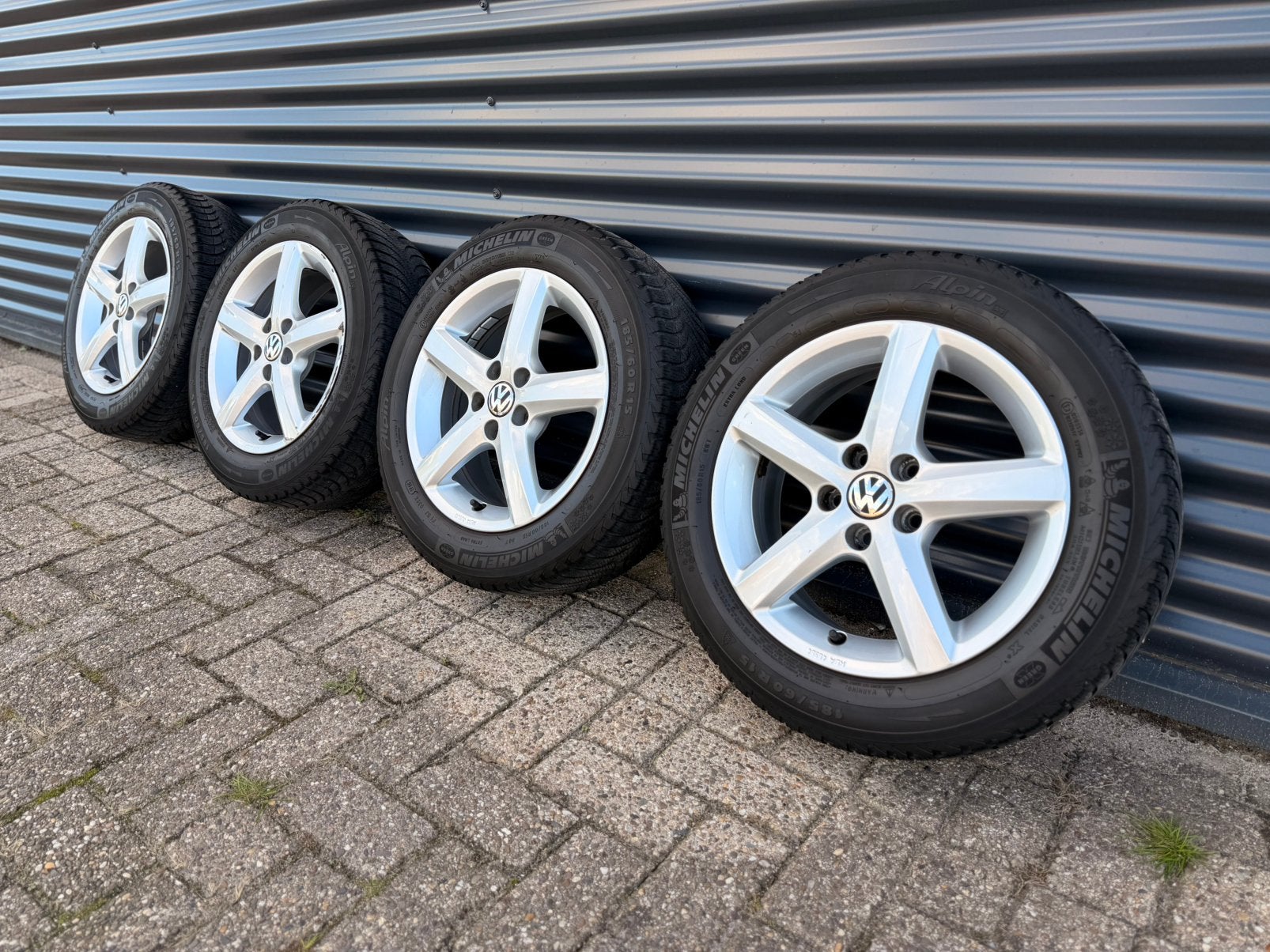 OEM VW Aspen 15 inch 5x100 Polo 6C 6R Ibiza A1 Fabia, Ophalen, Gebruikt, 15 inch, Banden en Velgen