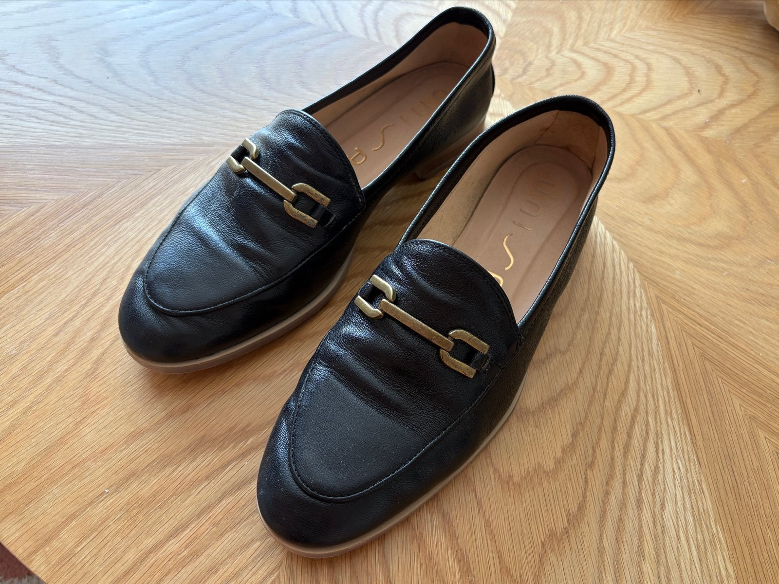 Mooie Unisa loafers, Ophalen of Verzenden, Zo goed als nieuw, Instappers, Zwart