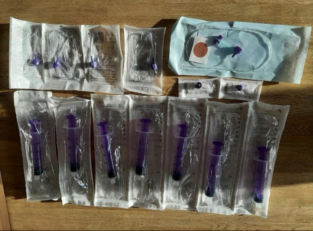 7x Baby Voedingsspuiten met afsluitdoppen - Nieuw, Ophalen of Verzenden, Nieuw, Overige typen