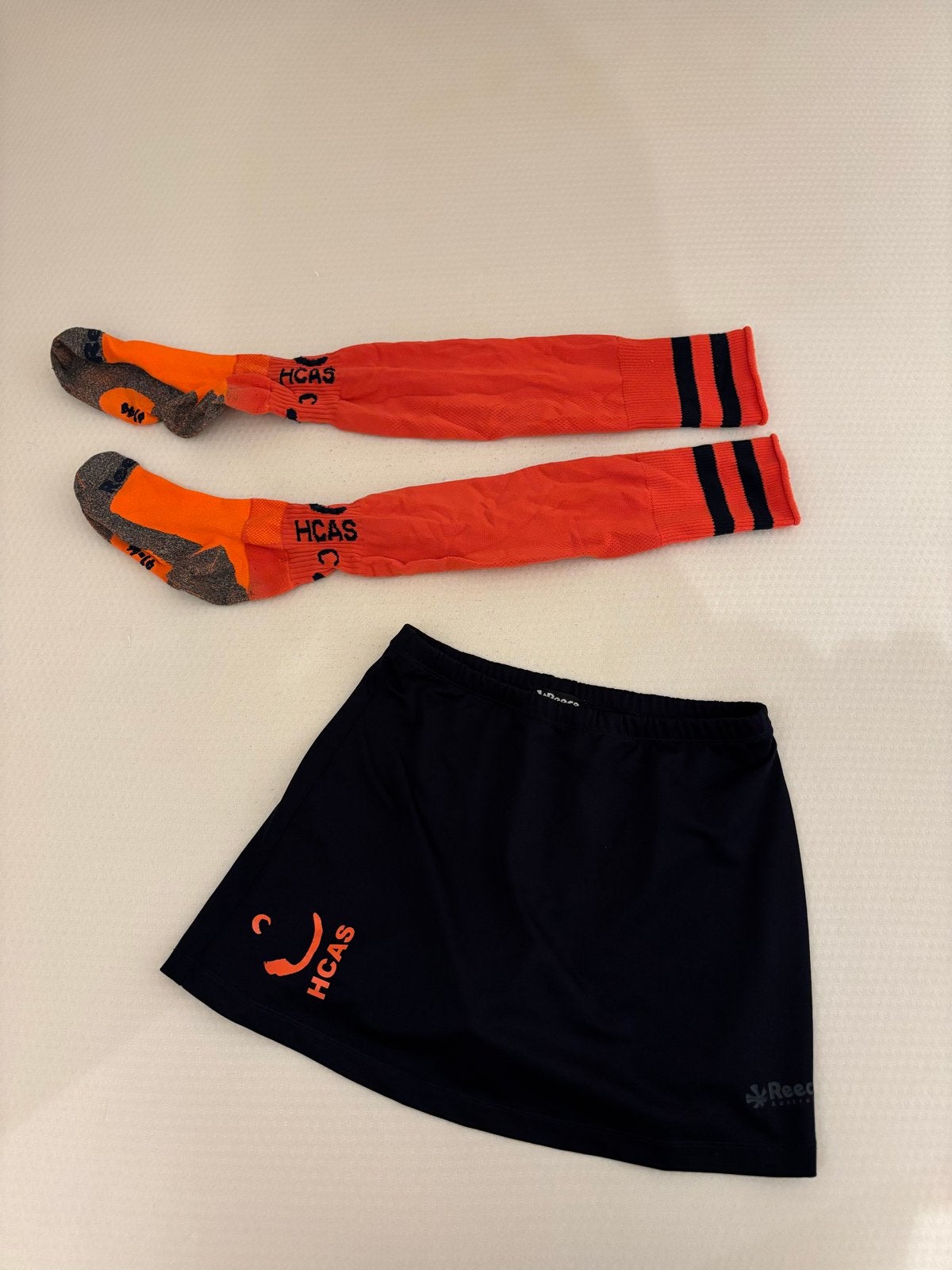 Hockeyrokje (S) en hockeysokken HCAS, Ophalen, Zwart, Overige typen, Maat 36 (S)