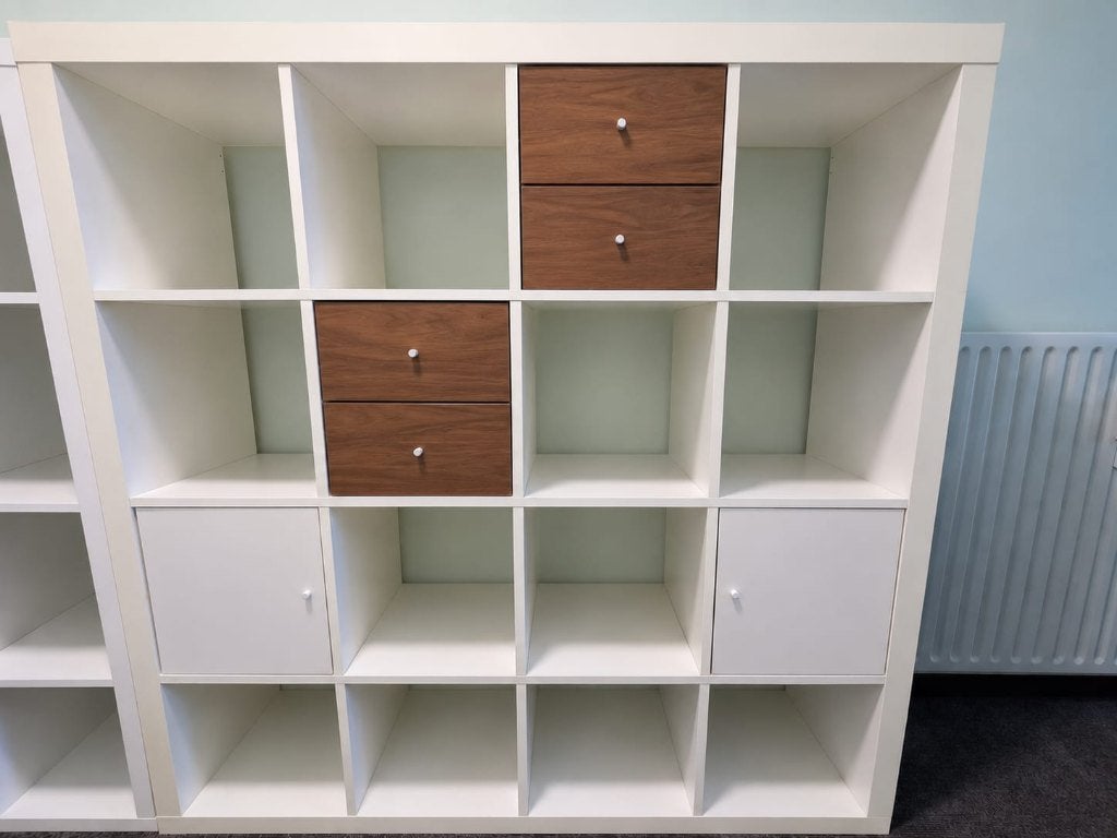 IKEA KALLAX 4x4 kast – nette staat – wit, Ophalen, Gebruikt, 100 tot 150 cm, Minder dan 150 cm