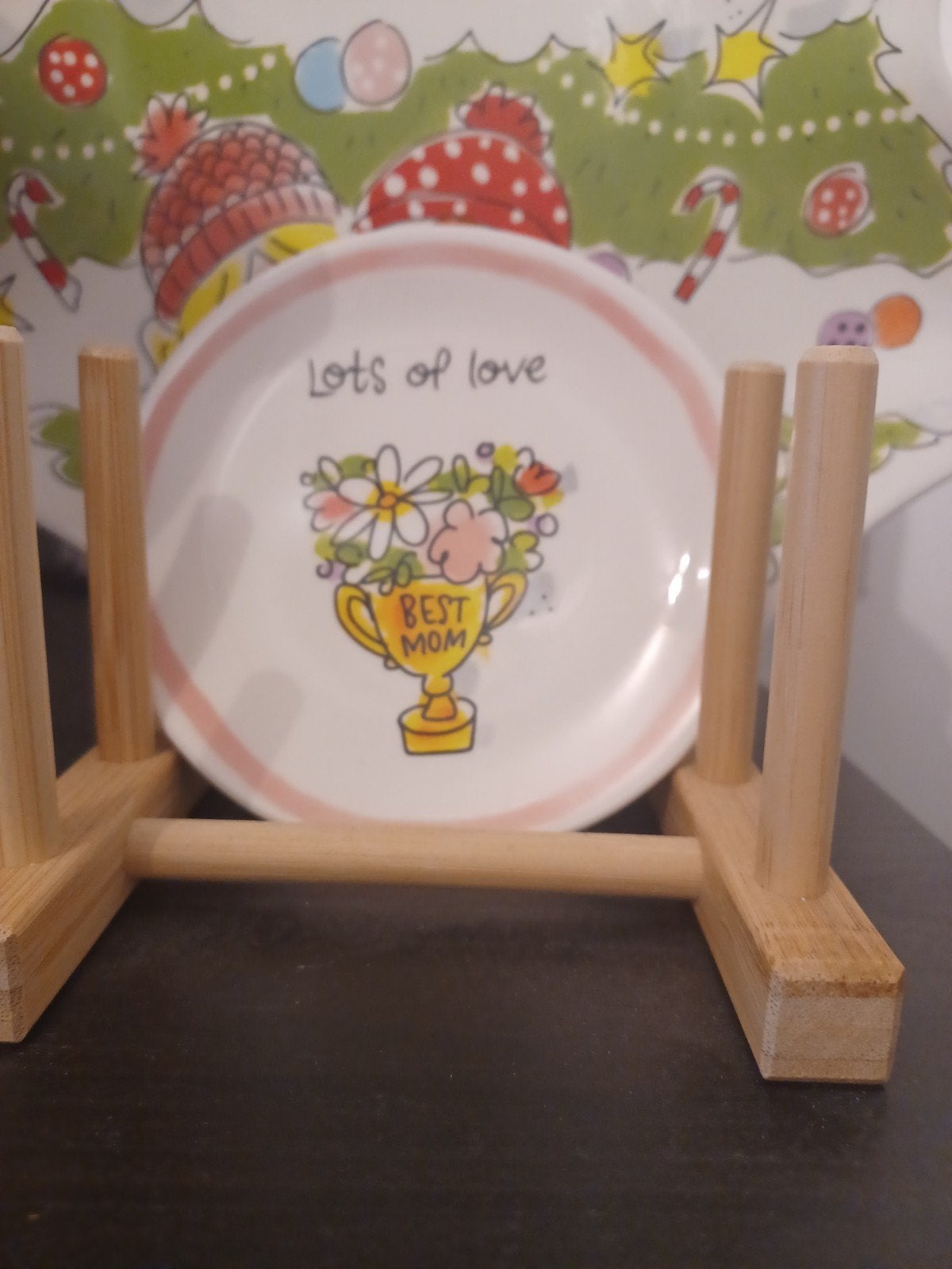 Blond Amsterdam Moederdag Schoteltje - Lots of Love, Huis en Inrichting, Keuken | Servies, Keramiek, Nieuw, Ophalen of Verzenden