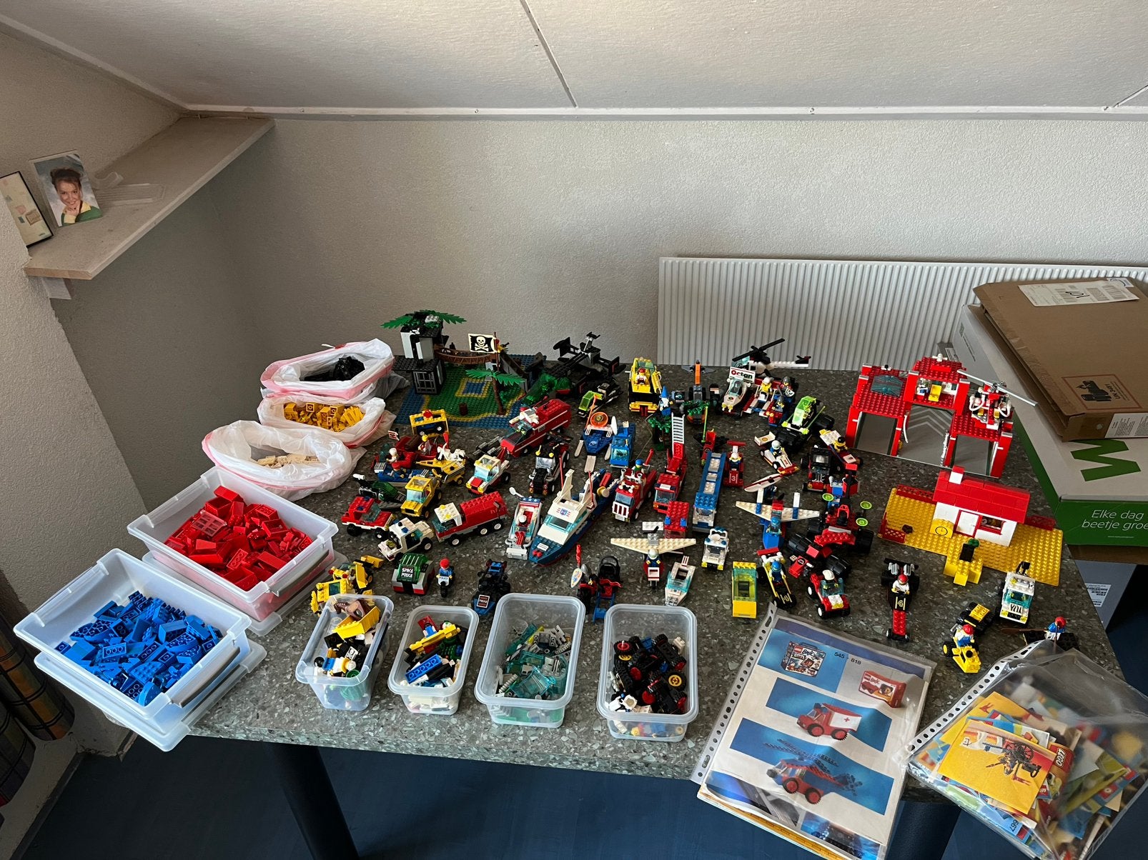 Heel veel lego! Incl trein, politie, brandweer, Ophalen, Gebruikt, Overige thema's, Compleet