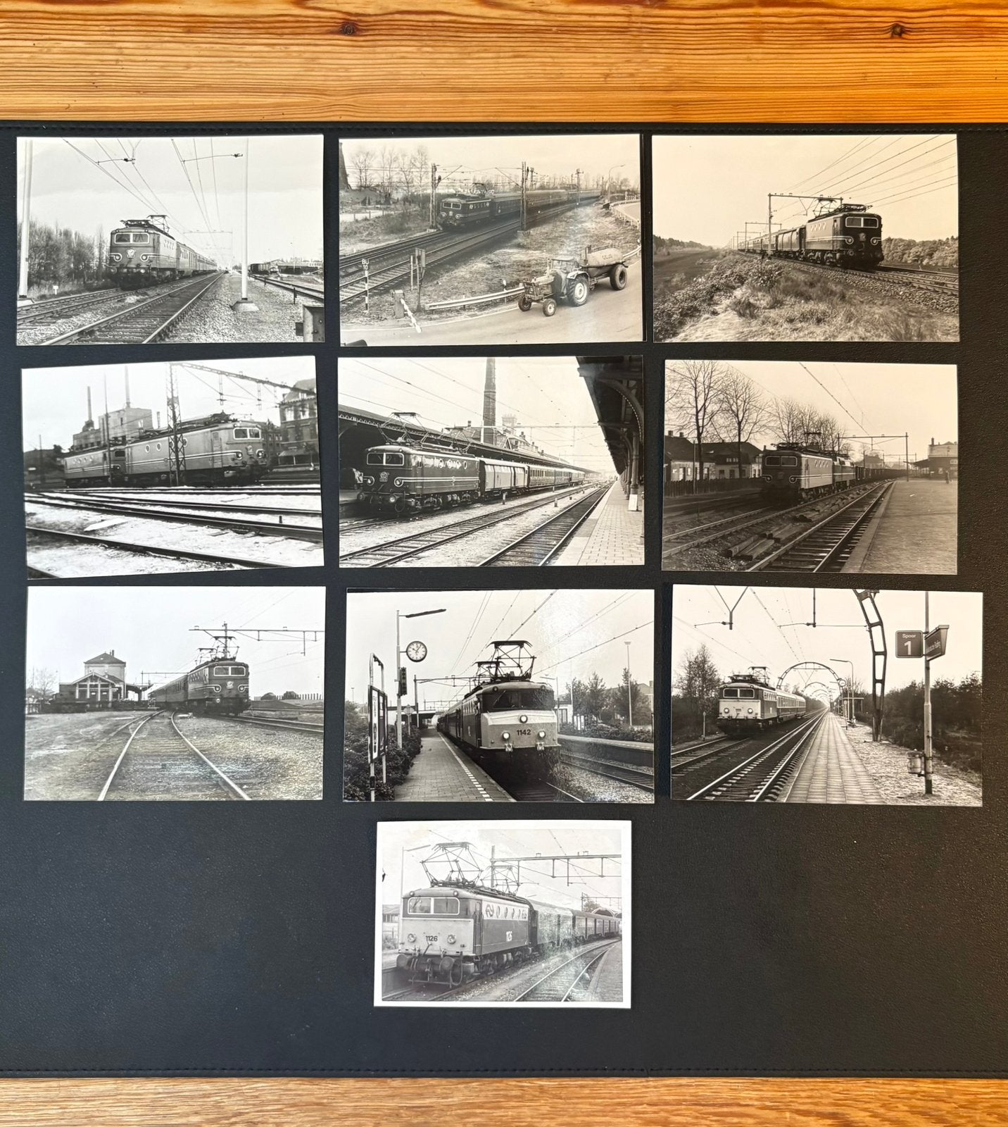 10 foto’s locomotieven NS-serie 1100 (jaren 60/70) (1), Ophalen of Verzenden, Gebruikt, Trein