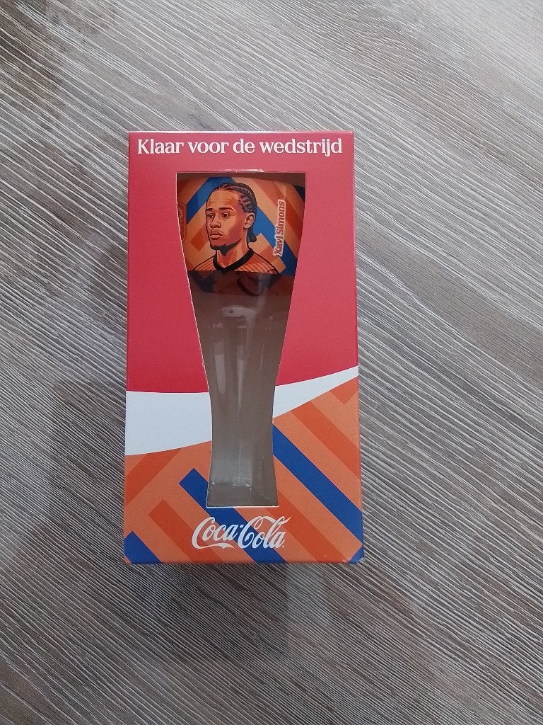 Coca-Cola WK glas Xavi Simons, Ophalen of Verzenden, Nieuw, Frisdrankglas