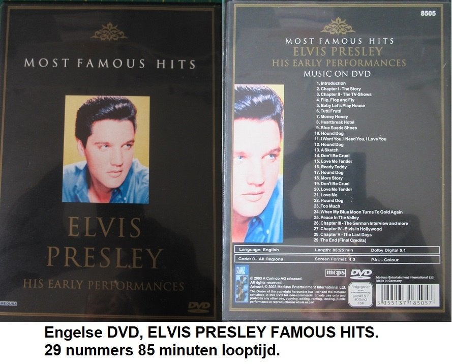 ELVIS PRESLEY, Engelse DVD, Alle leeftijden, Ophalen of Verzenden, Zo goed als nieuw