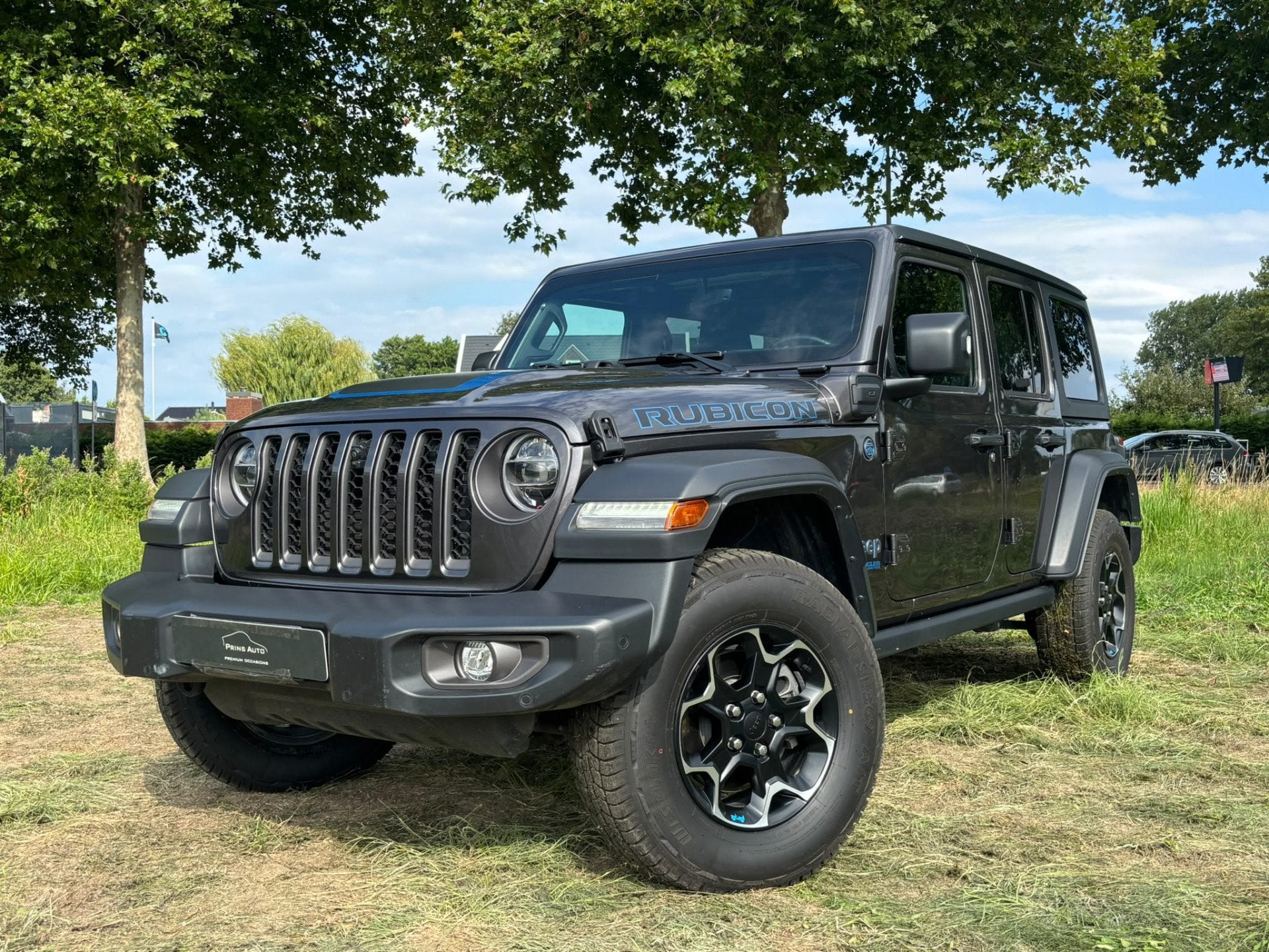 Jeep Wrangler Unlimited 4xe 380 Rubicon |NAVI|CLIMA|CRUISE|C, Auto's, Stof, Zwart, 4 cilinders, Cabriolet