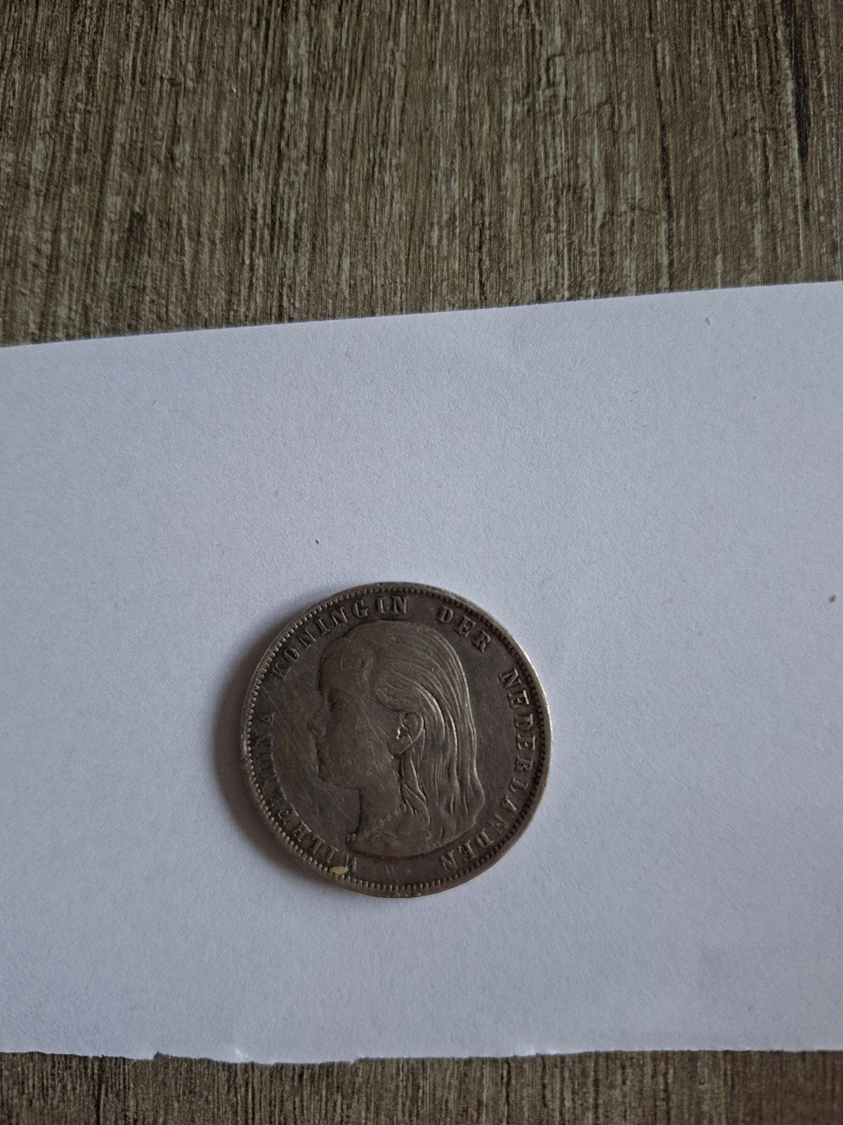 Zeldzame Zilveren 1 Gulden 1897 Wilhelmina - KLEIN RANDSCHRI, Postzegels en Munten, Ophalen of Verzenden, Koningin Wilhelmina