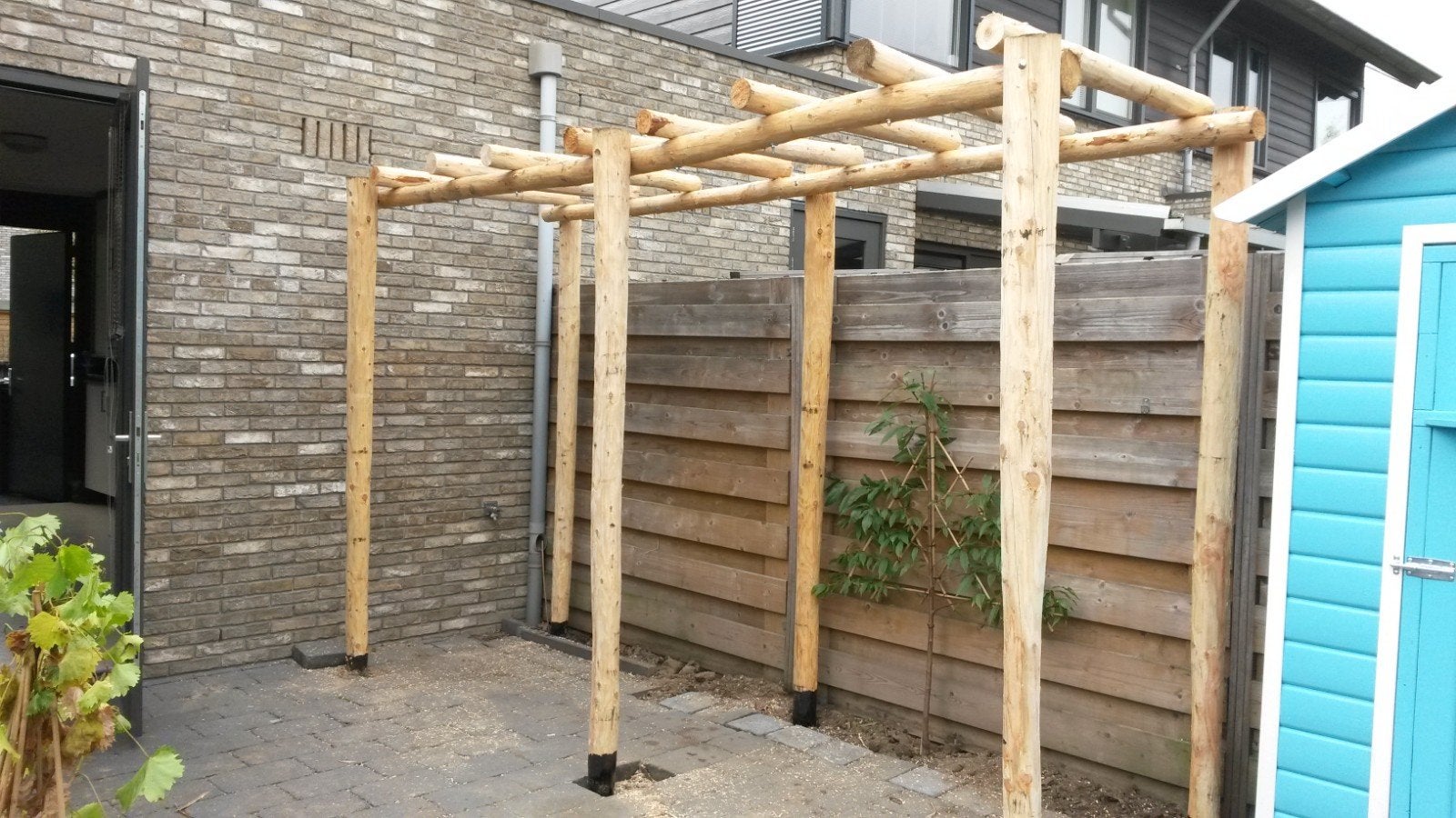 pergola fijn spar palen, Tuin en Terras, Ophalen, Nieuw