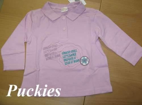 Maat 74 Lila Dirkje polo lange mouw NIEUW (8211) a, Kinderen en Baby's, Meisje, Dirkje, Nieuw, Ophalen of Verzenden