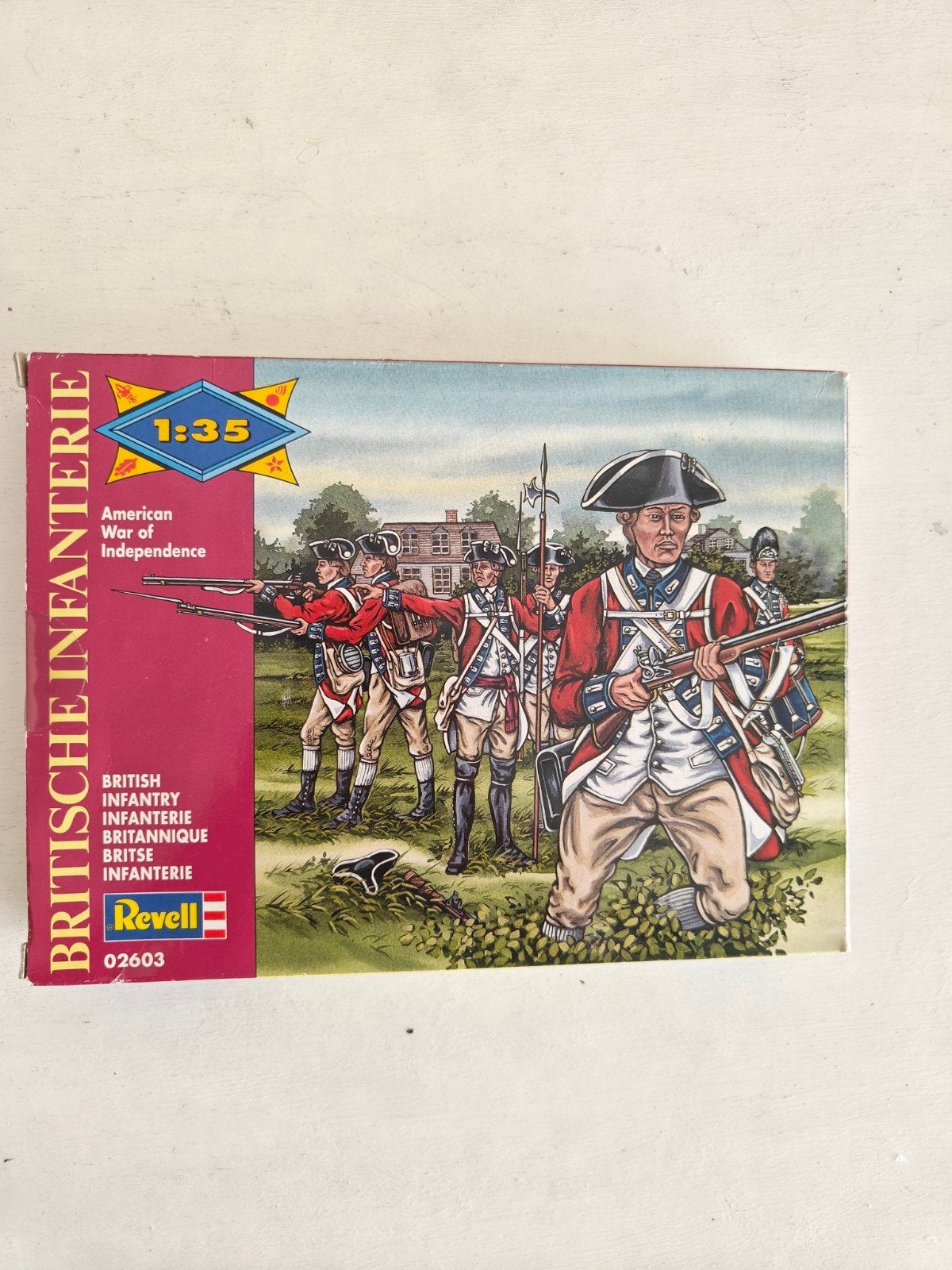 Revell Britse Infanterie 1:35 - Amerikaanse Onafhankelijkhei, Ophalen of Verzenden, Zo goed als nieuw, 1:35 tot 1:50, Figuur of Figuren