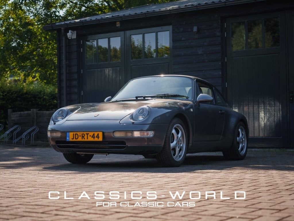 Porsche 993 Carrera Coupé – Slate Grey Metallic – Manua, Auto's, Porsche, Achterwielaandrijving, Gebruikt, Overige modellen, 1350 kg