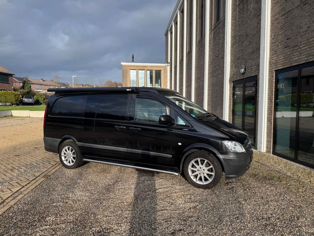 Mercedes buscamper, Marco Polo look edition vast bed & airco, Caravans en Kamperen, Chemisch toilet, Gaslek-detector, Tot en met 2