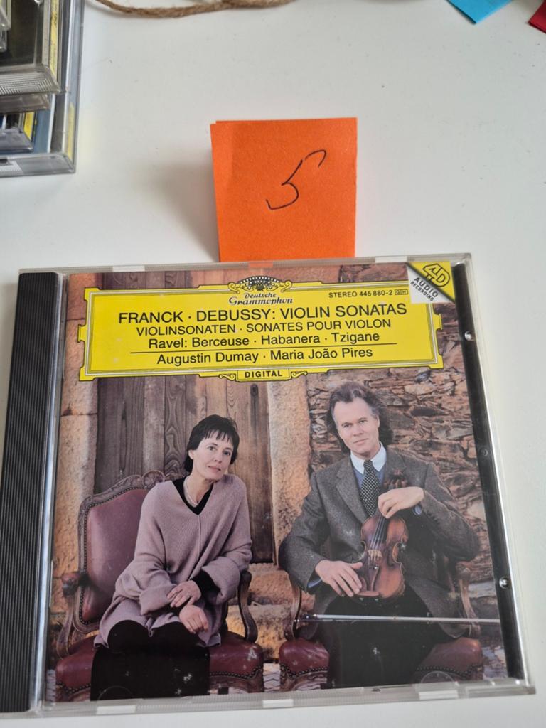 Franck, Debussy, Ravel: Vioolsonates - Augustin Dumay CD, Ophalen of Verzenden, Romantiek, Gebruikt, Kamermuziek