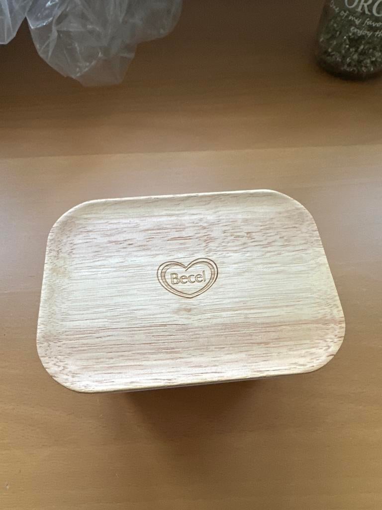 Becel botervlootje met houten deksel nieuw!, Ophalen, Overige typen, Hout, Nieuw