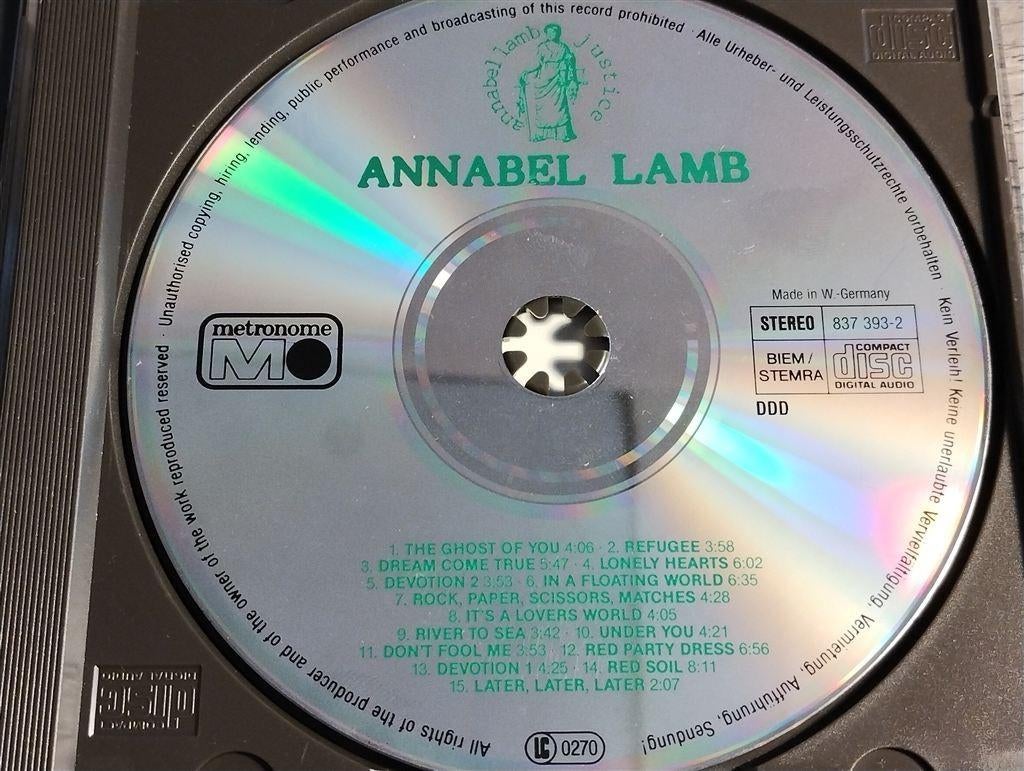 Annabel Lamb - Justice, Cd's en Dvd's, Ophalen of Verzenden, Zo goed als nieuw