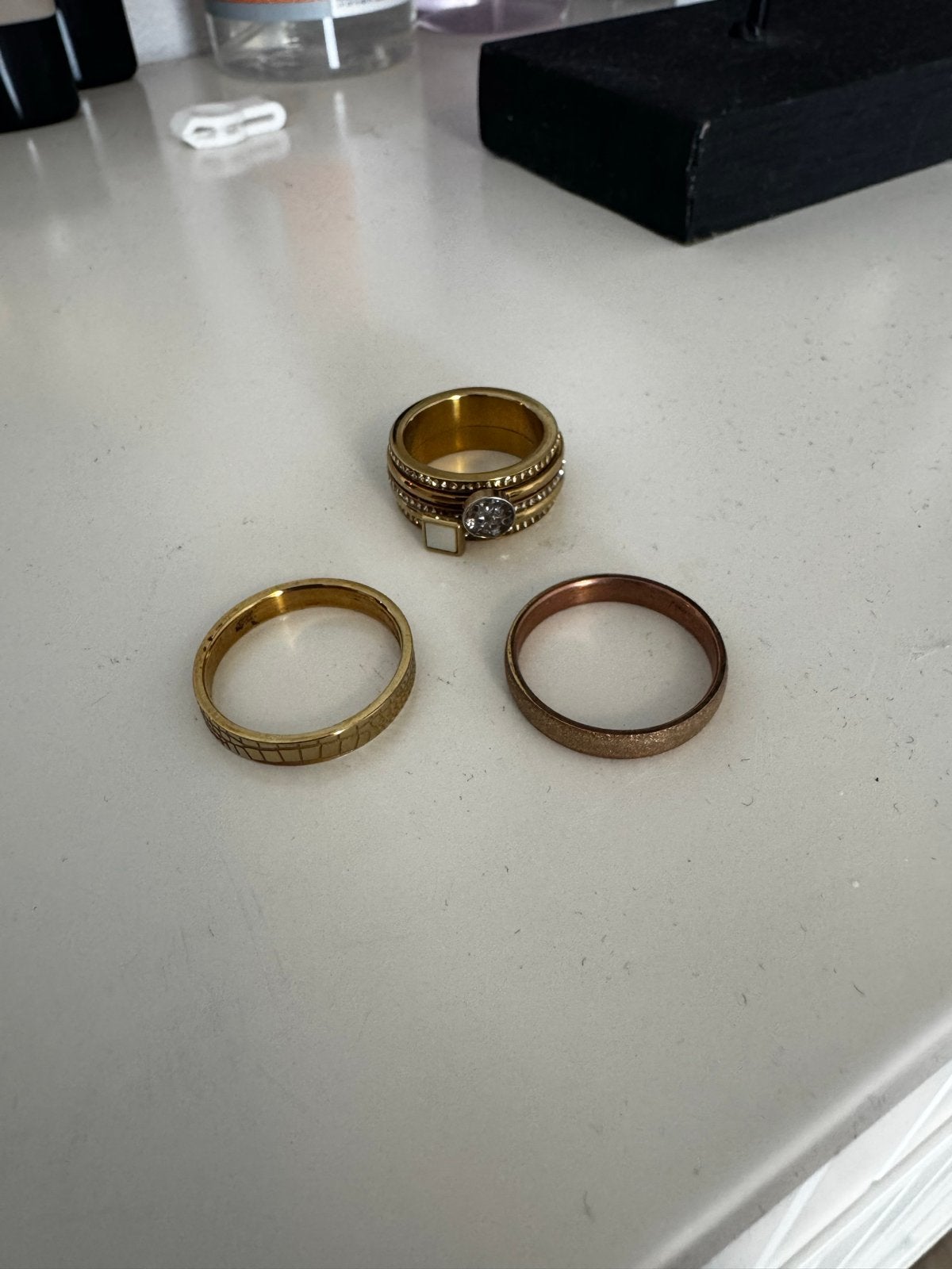 Ixxxi ring met 2 extra ringen - Goudkleurig, Overige materialen, Gebruikt, 17 tot 18, Dame
