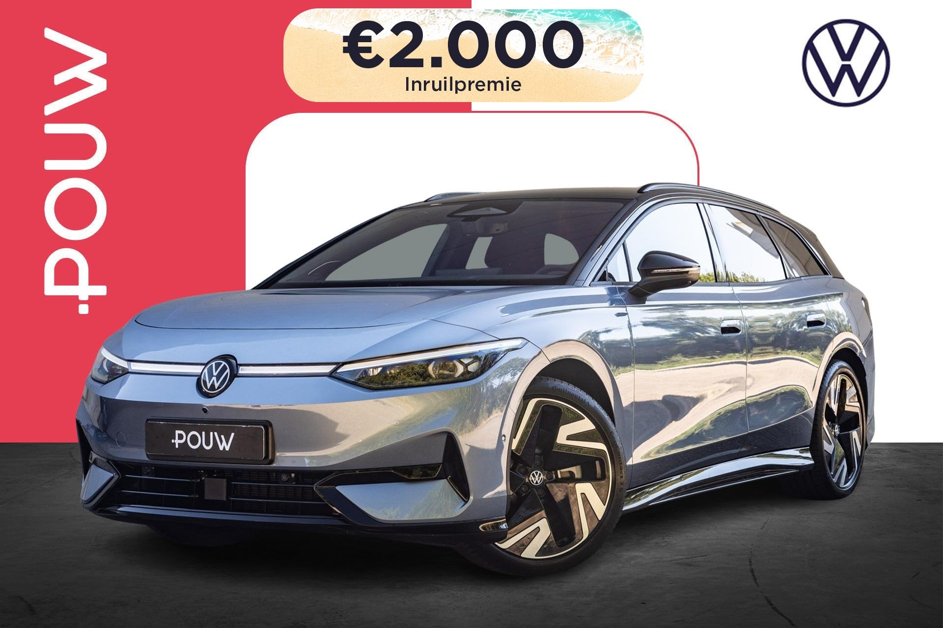 Volkswagen ID.7 Tourer 286pk Limited Edition Plus 86 kWh | W, Auto's, Achterwielaandrijving, Verblindingsvrij grootlicht, Zwart