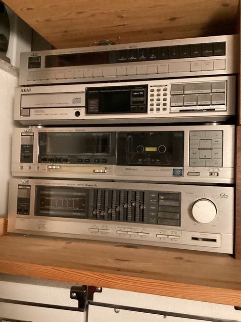 Philips&JVC & AKAI Hifi Set +bandrecorder (vintage), Ophalen, Gebruikt, JVC, 60 tot 120 watt