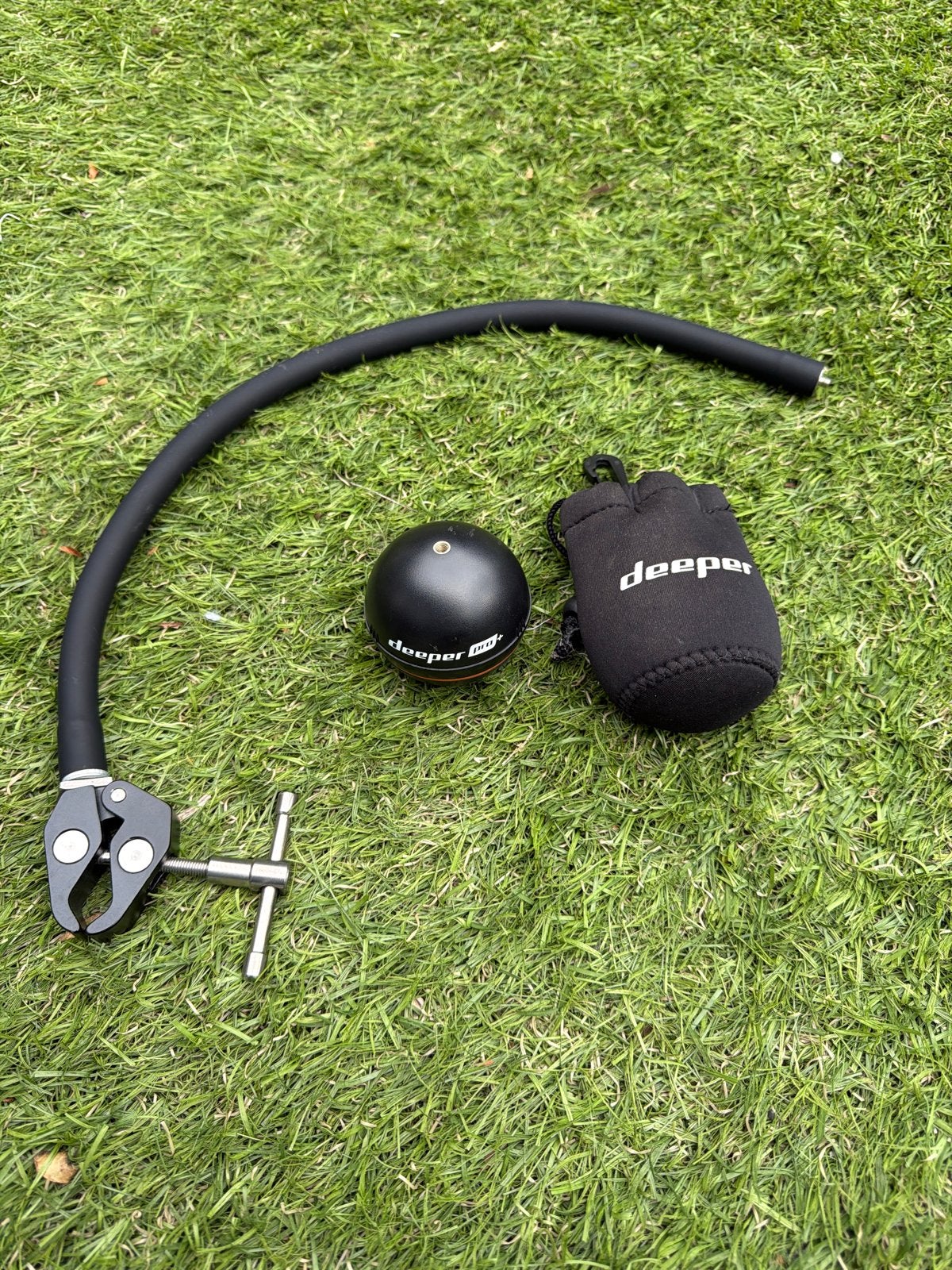 Deeper Pro+ inclusief bootsteun compleet met hengel en molen, Ophalen, Overige typen